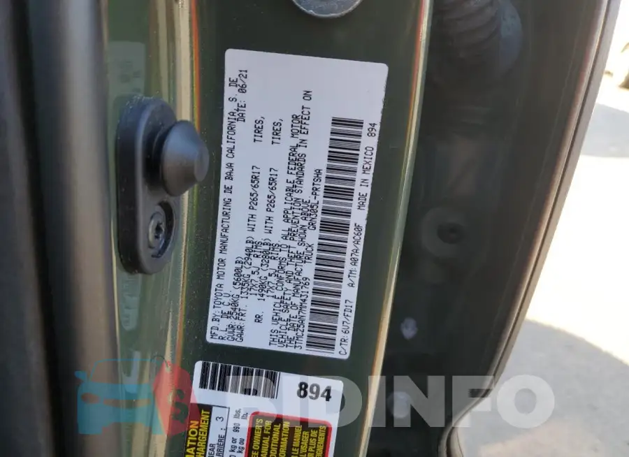 3TMCZ5AN7MM431769 Photo# 12