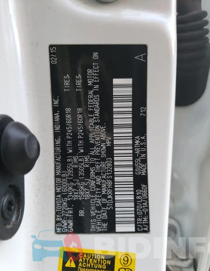 5TDJKRFH8FS132803 Photo# 12