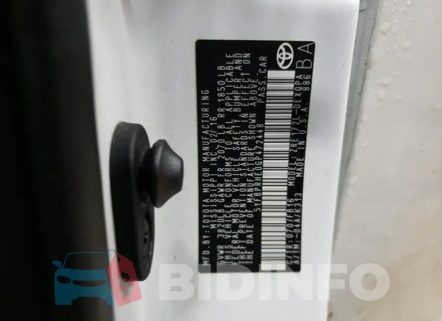 5YFBPRHE0GP472448 Photo# 13