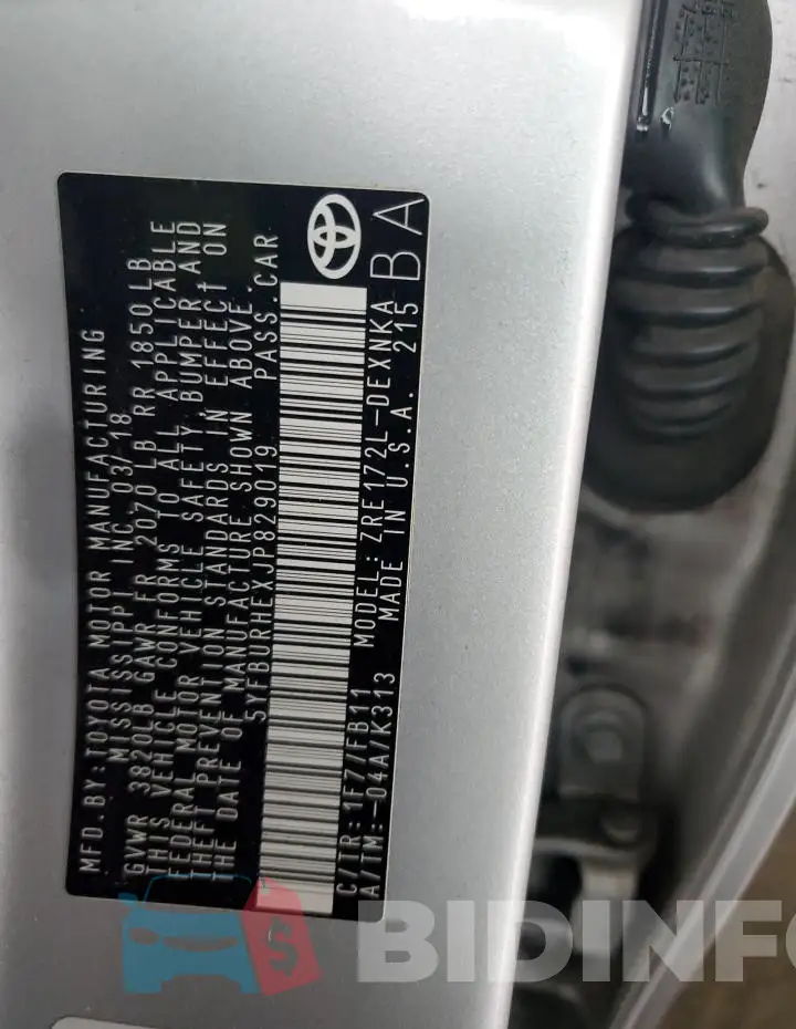 5YFBURHEXJP829019 Photo# 12