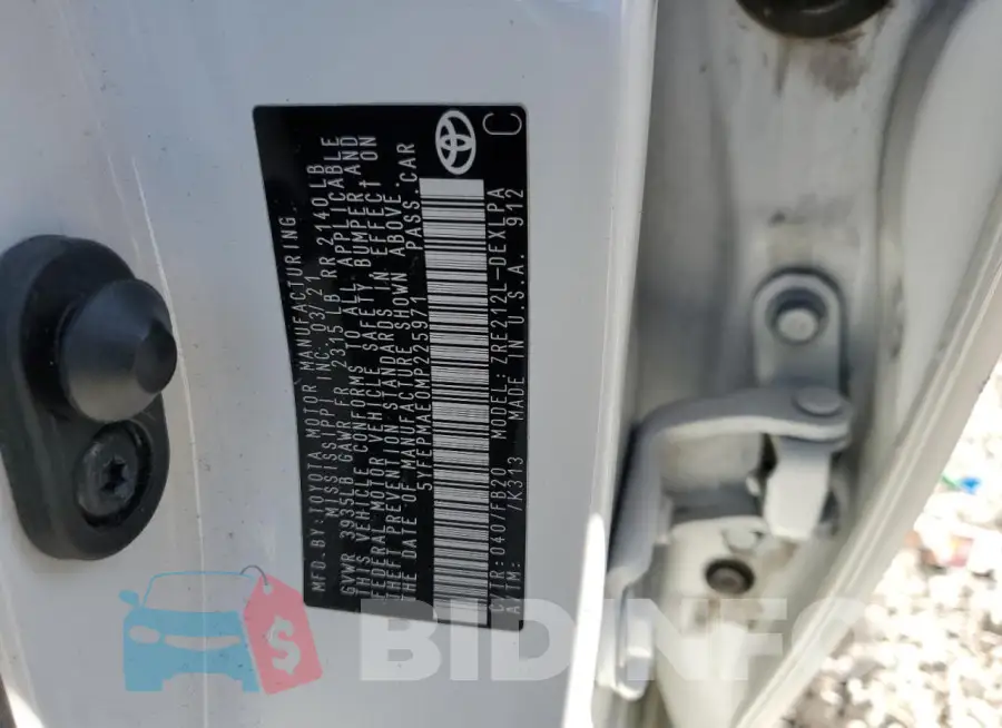 5YFEPMAE0MP225971 Photo# 12