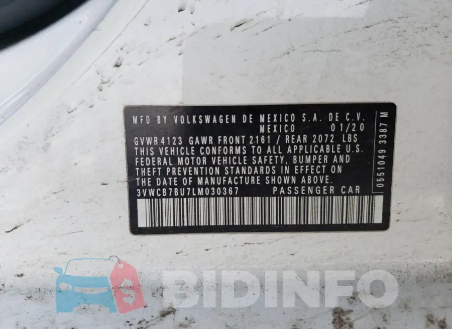 3VWCB7BU7LM030367 Photo# 12