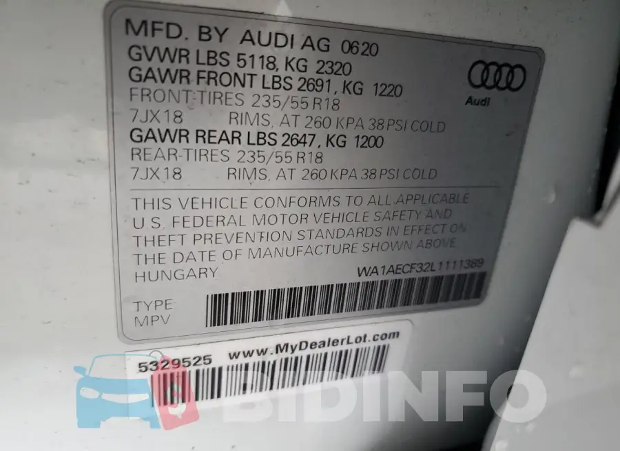 WA1AECF32L1111389 Photo# 13