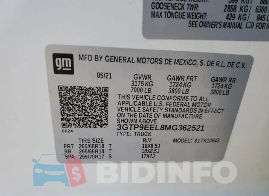 3GTP9EEL8MG362521 Photo# 12