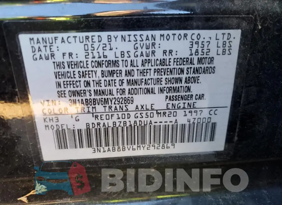 3N1AB8BV6MY292869 Photo# 12