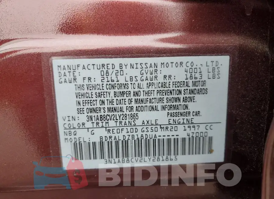 3N1AB8CV2LY281865 Photo# 12