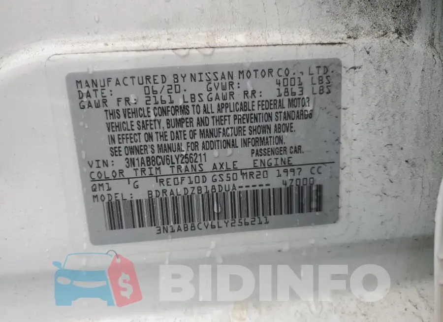 3N1AB8CV6LY256211 Photo# 12
