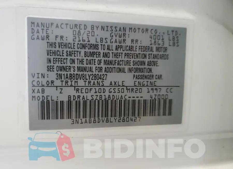 3N1AB8DV8LY280427 Photo# 12