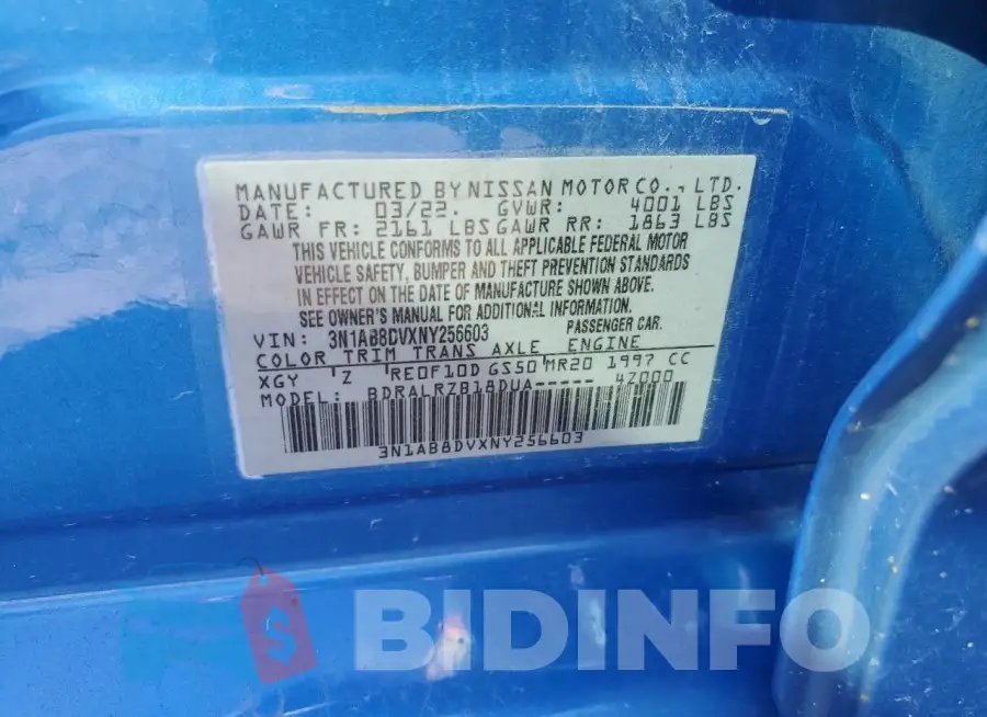 3N1AB8DVXNY256603 Photo# 12