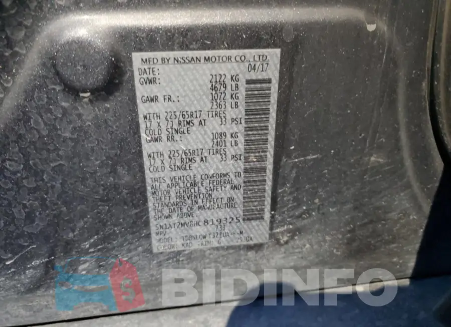 5N1AT2MV8HC819325 Photo# 13