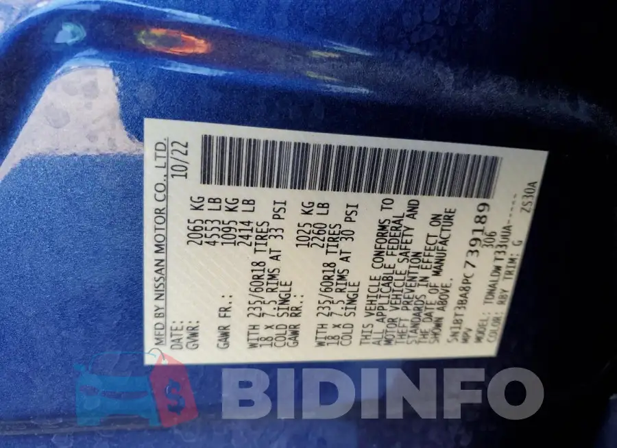 5N1BT3BA8PC739189 Photo# 14