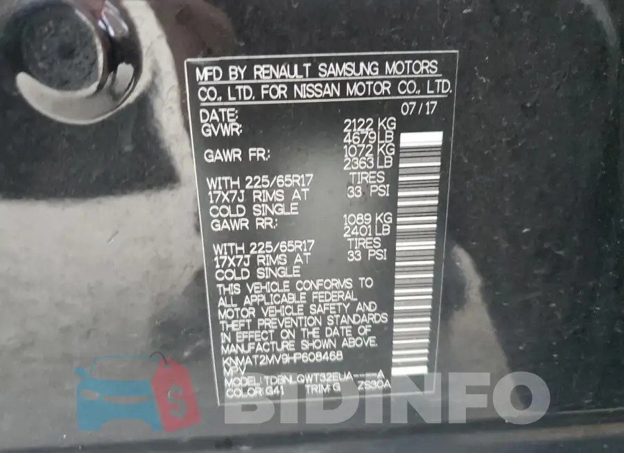 KNMAT2MV9HP608468 Photo# 13