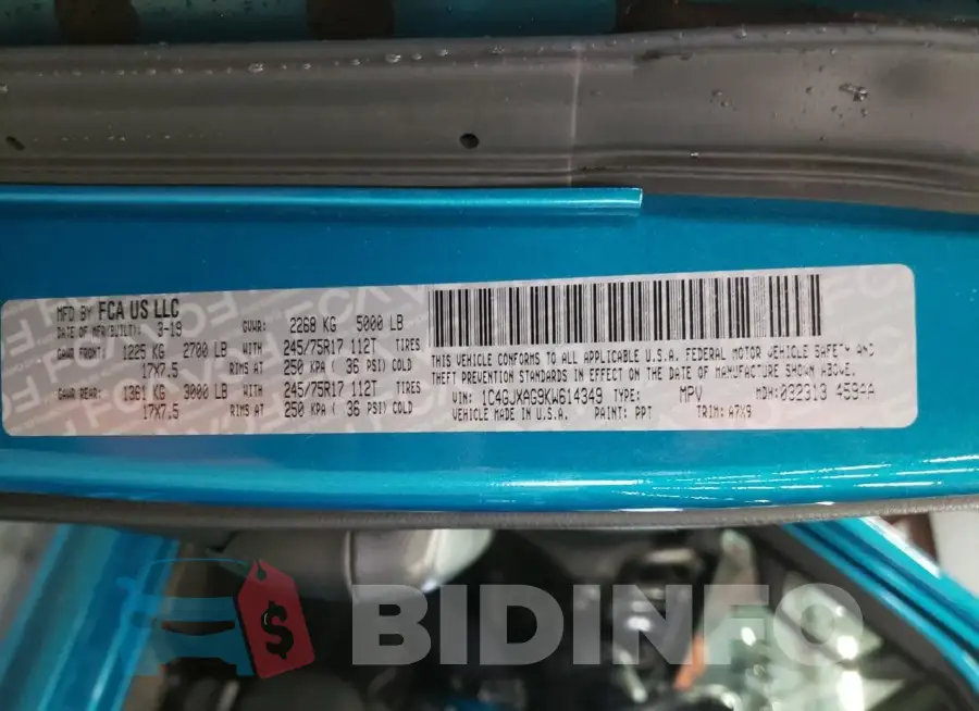 1C4GJXAG9KW614349 Photo# 13