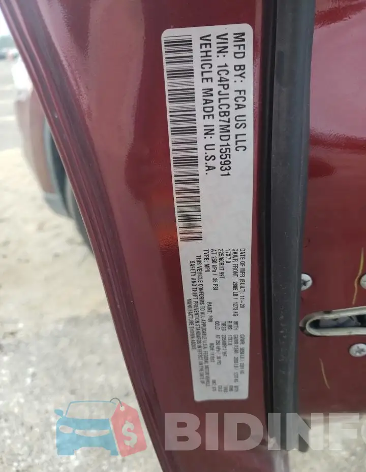 1C4PJLCB7MD155931 Photo# 12