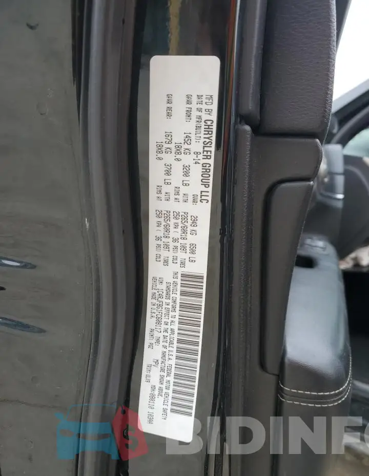 1C4RJFBG1FC608117 Photo# 13