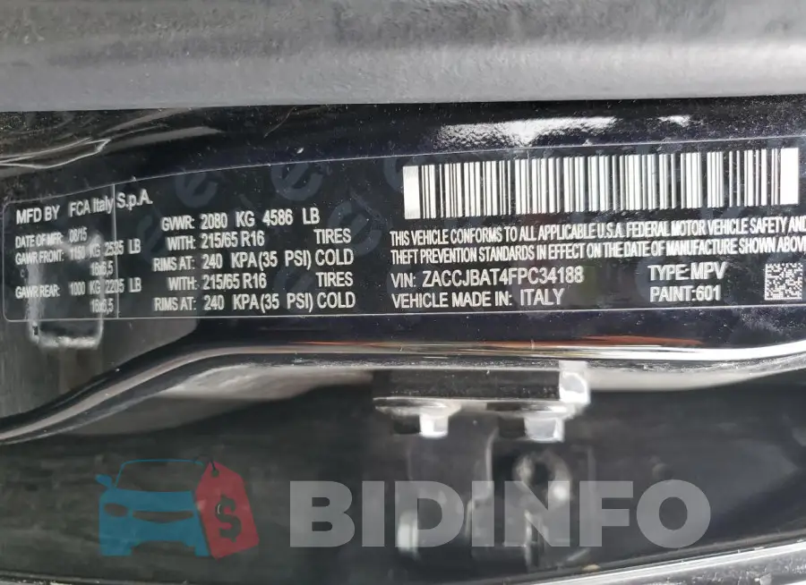 ZACCJBAT4FPC34188 Photo# 12