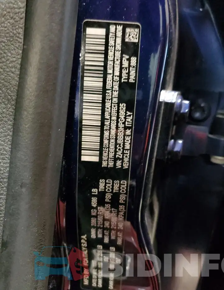 ZACCJBBB3HPG49625 Photo# 13