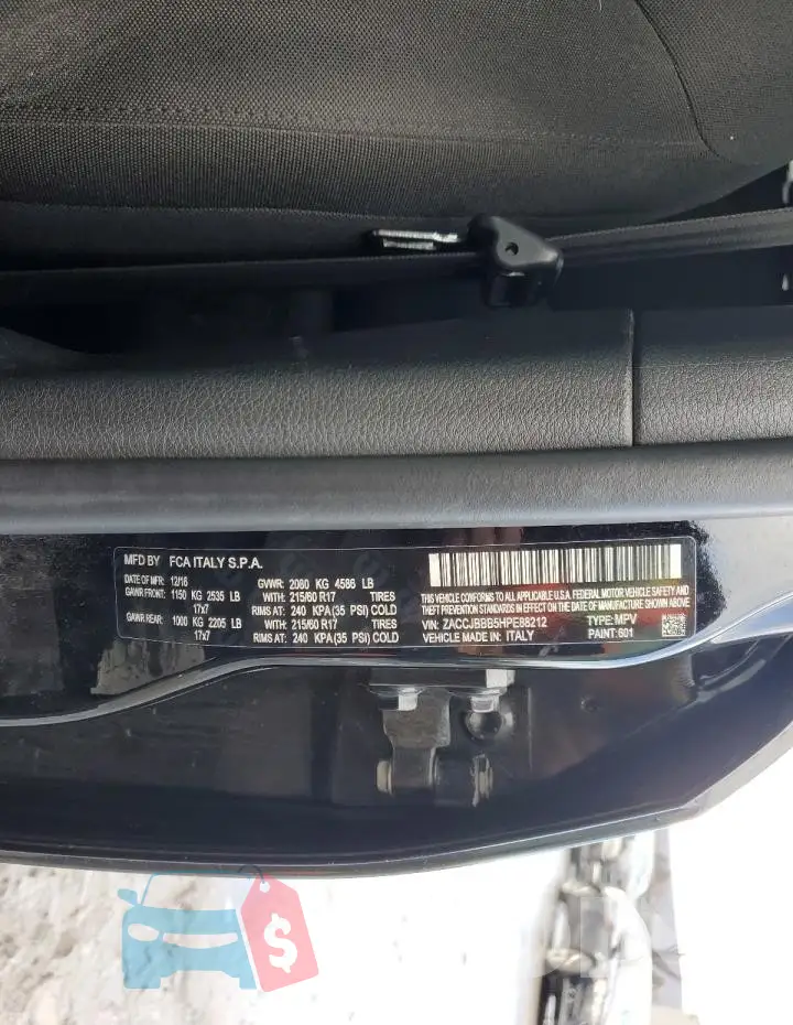 ZACCJBBB5HPE88212 Photo# 14
