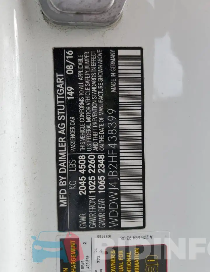 WDDWJ4JB2HF438399 Photo# 12