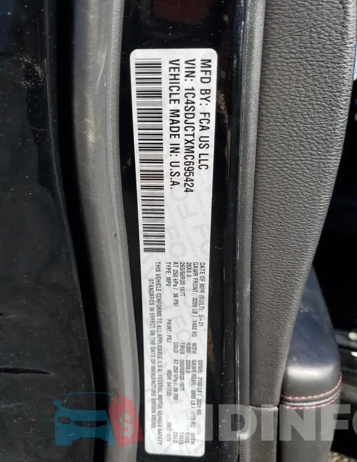 1C4SDJCTXMC695424 Photo# 12