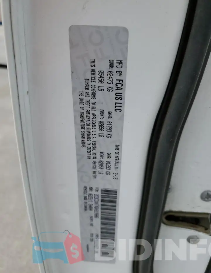 2C3CDXAT4GH219086 Photo# 12