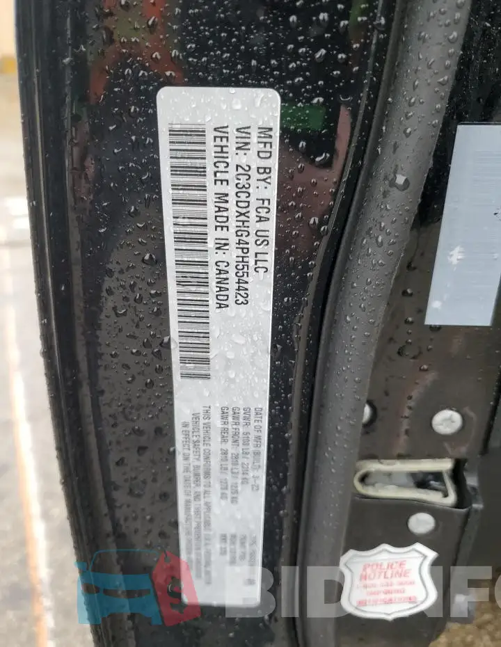 2C3CDXHG4PH554423 Photo# 13