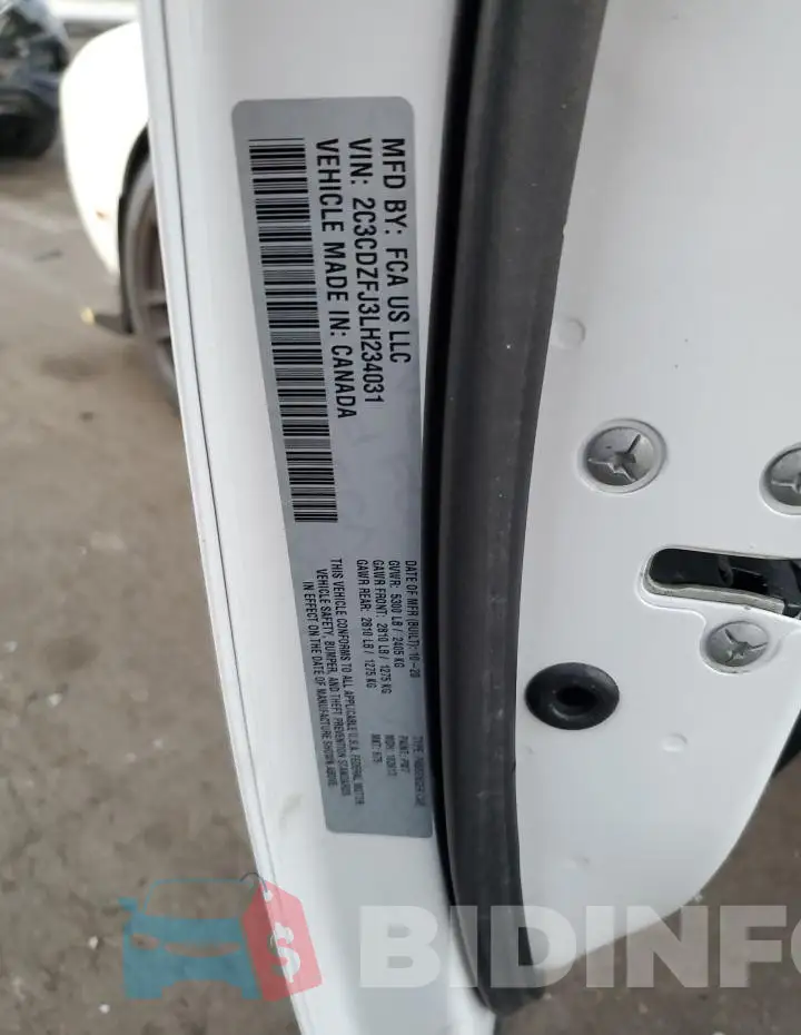 2C3CDZFJ3LH234031 Photo# 12