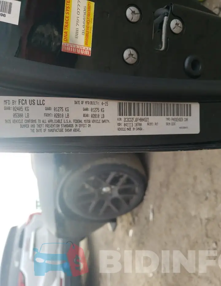 2C3CDZFJ6FH804527 Photo# 12