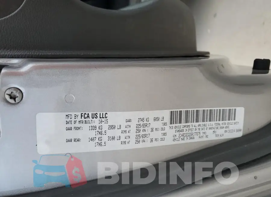 2C4RDGEG2GR177675 Photo# 14