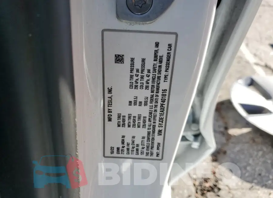 5YJ3E1EAXPF401816 Photo# 12