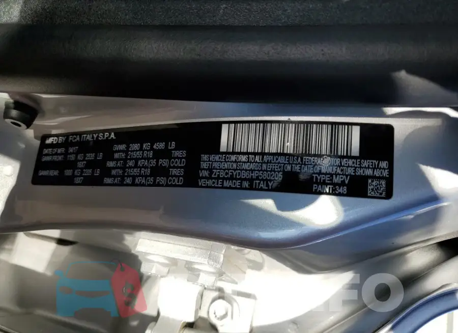 ZFBCFYDB6HP580205 Photo# 12
