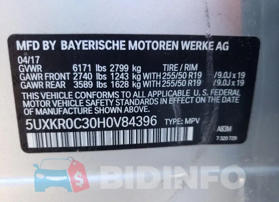 5UXKR0C30H0V84396 Photo# 13
