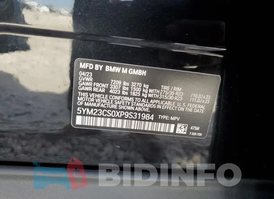 5YM23CS0XP9S31984 Photo# 14