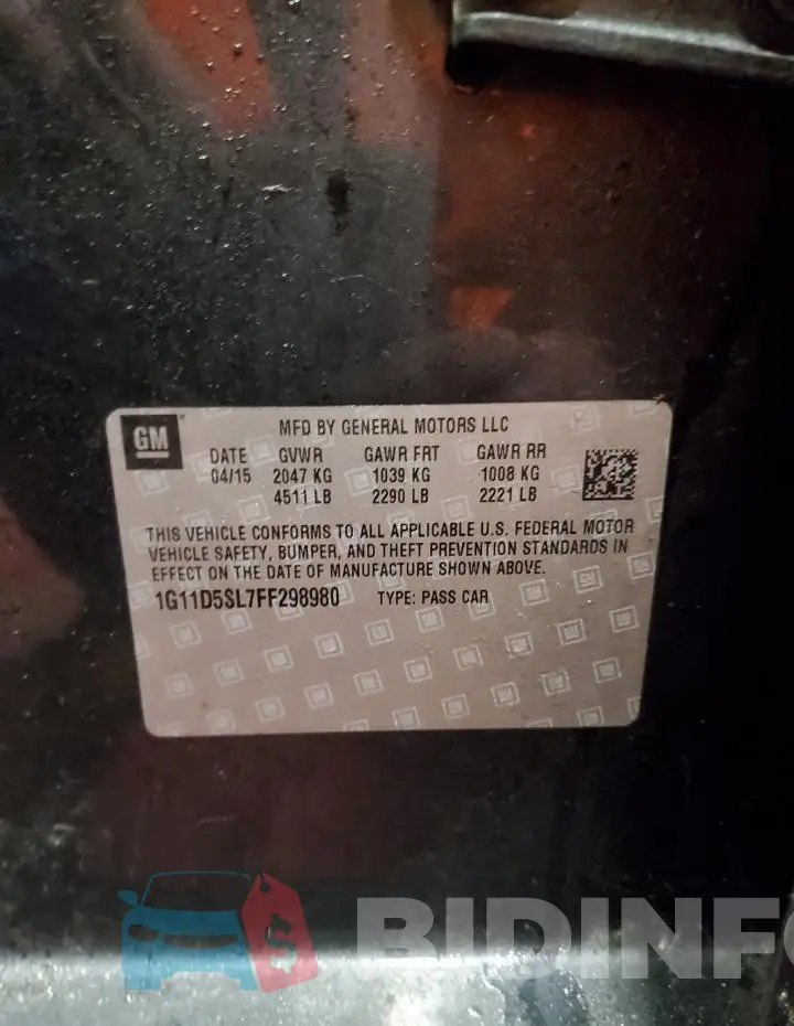 1G11D5SL7FF298980 Photo# 12