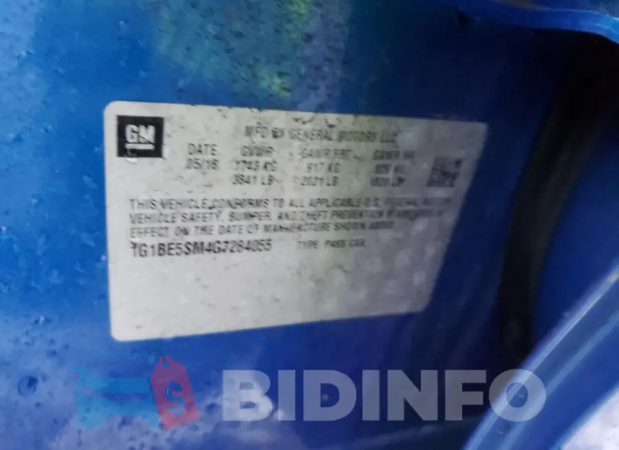 1G1BE5SM4G7284055 Photo# 12