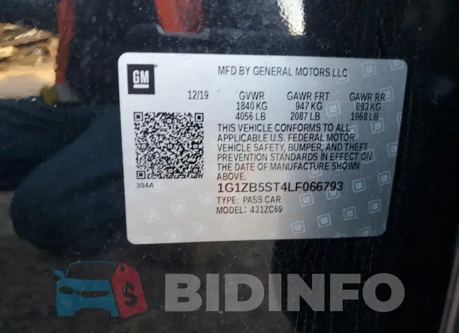 1G1ZB5ST4LF066793 Photo# 12