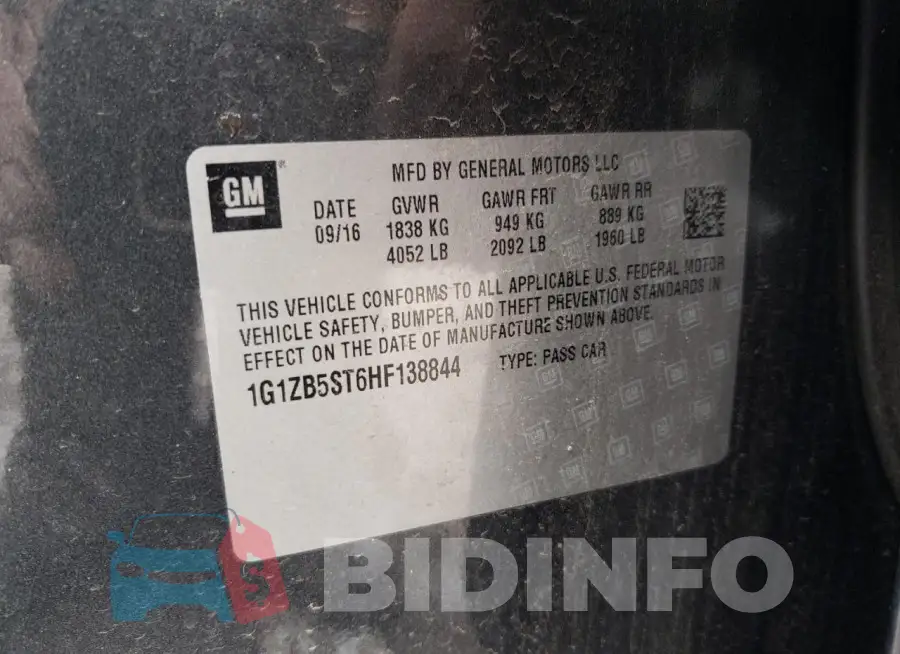 1G1ZB5ST6HF138844 Photo# 12
