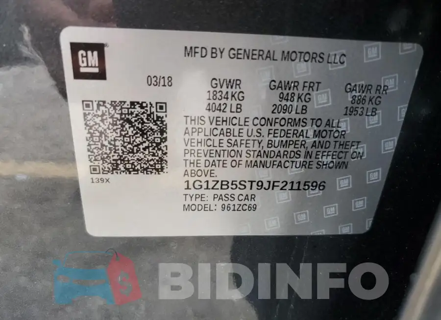 1G1ZB5ST9JF211596 Photo# 12