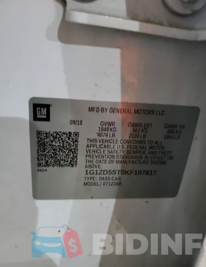 1G1ZD5ST0KF107817 Photo# 12