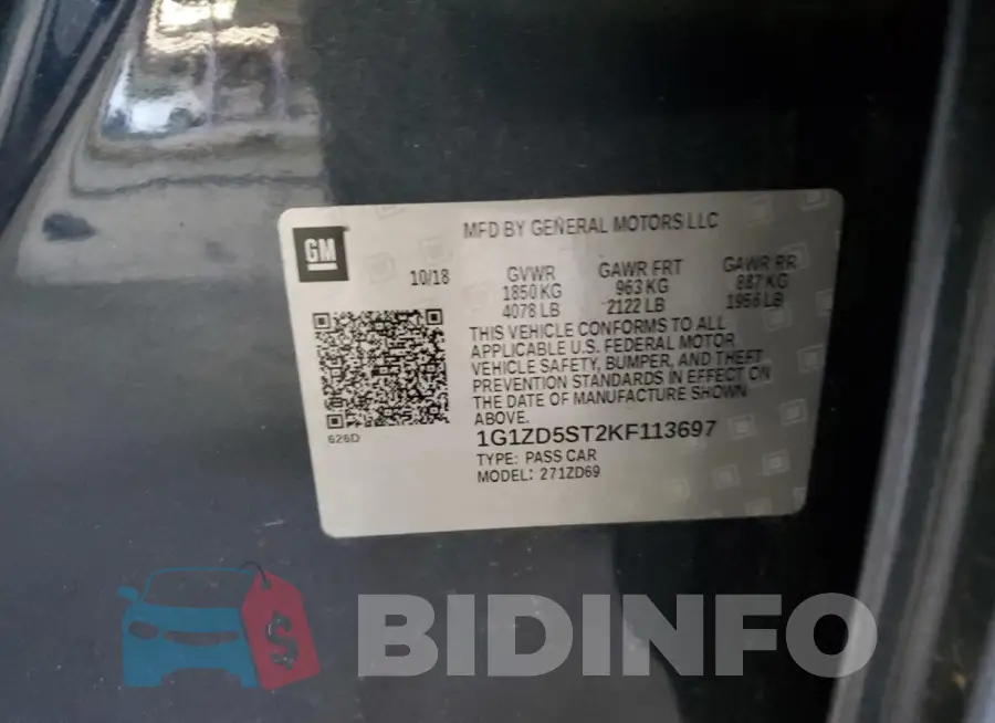 1G1ZD5ST2KF113697 Photo# 12