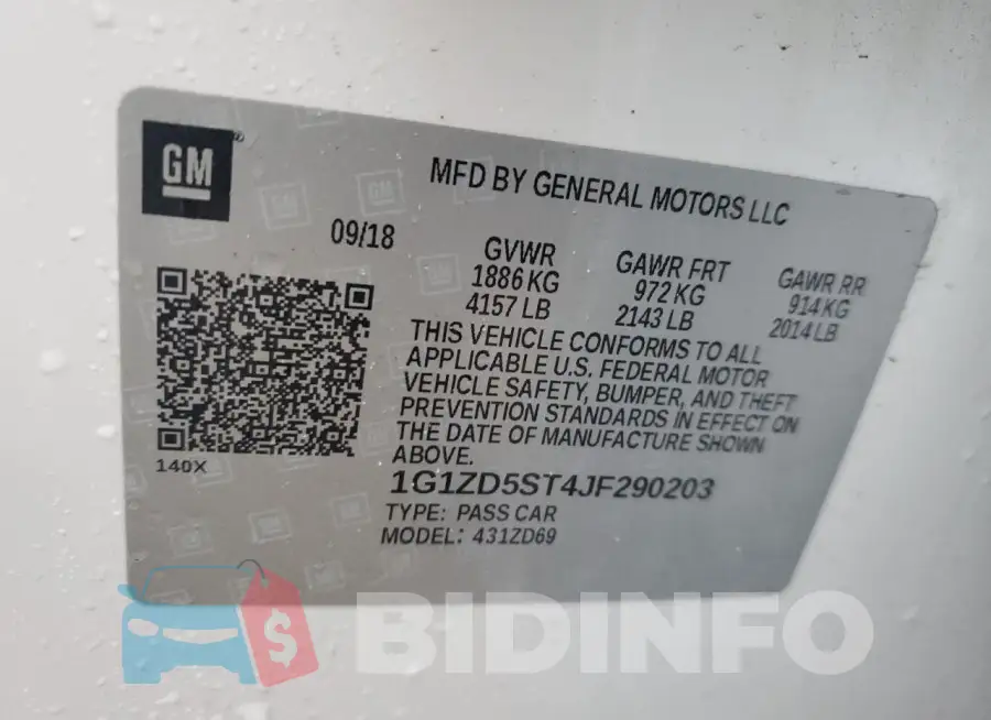 1G1ZD5ST4JF290203 Photo# 12