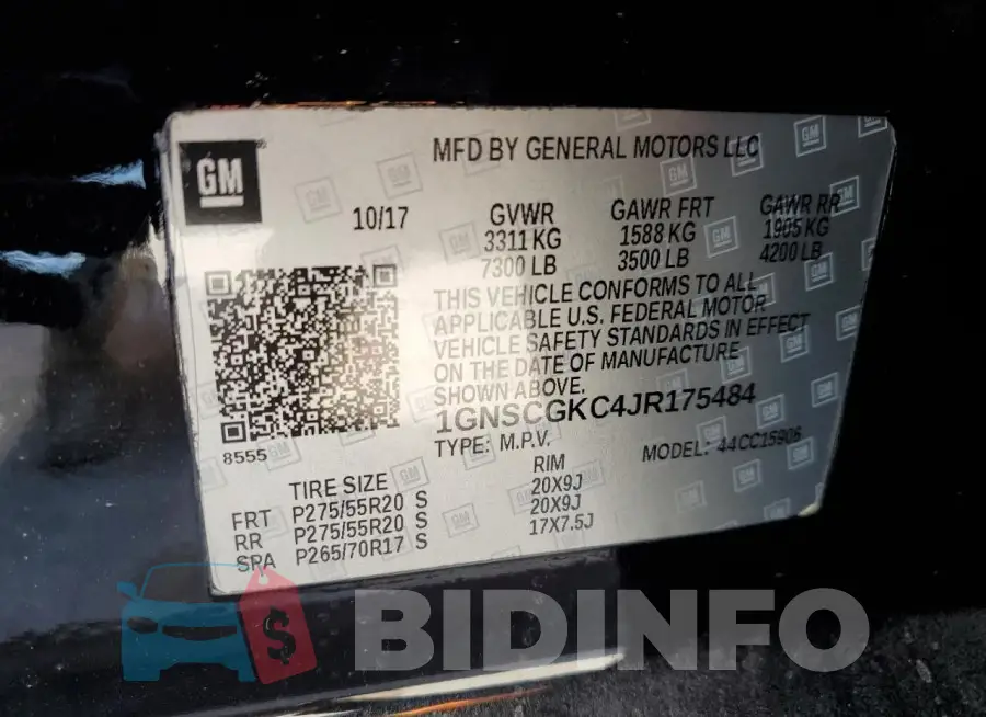 1GNSCGKC4JR175484 Photo# 13