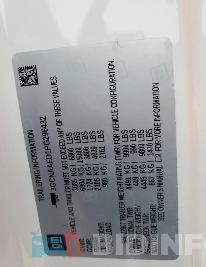 3GCNAAED1PG296432 Photo# 13