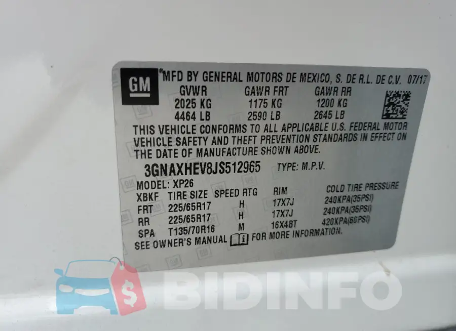 3GNAXHEV8JS512965 Photo# 12