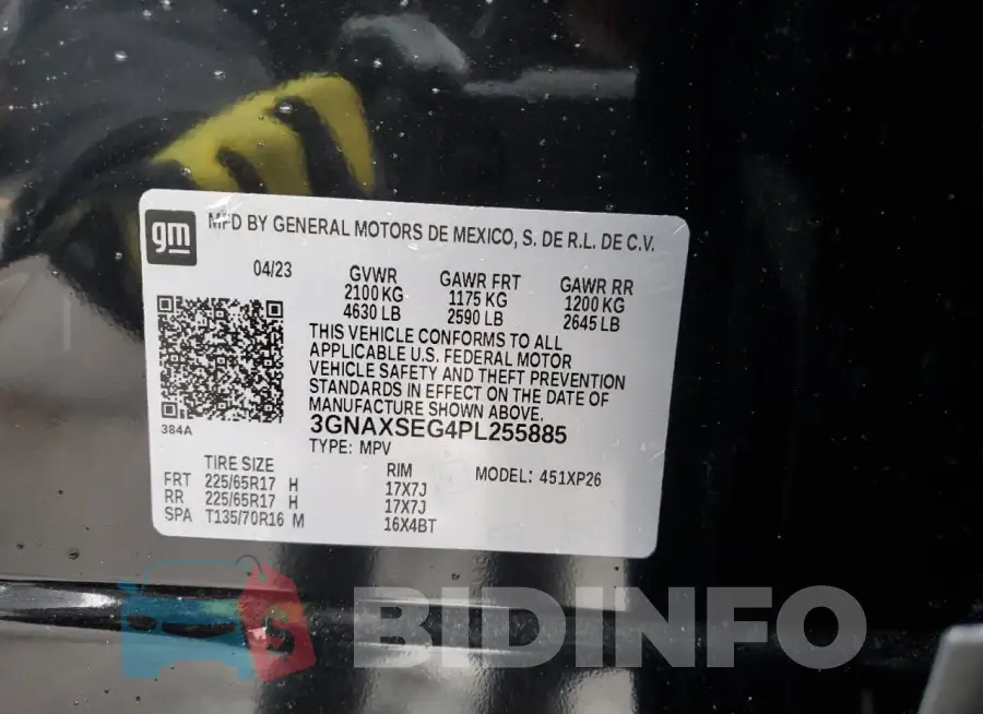 3GNAXSEG4PL255885 Photo# 13