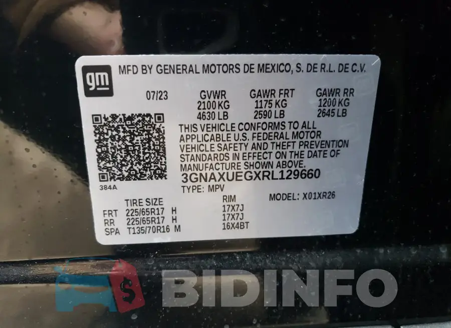 3GNAXUEGXRL129660 Photo# 13