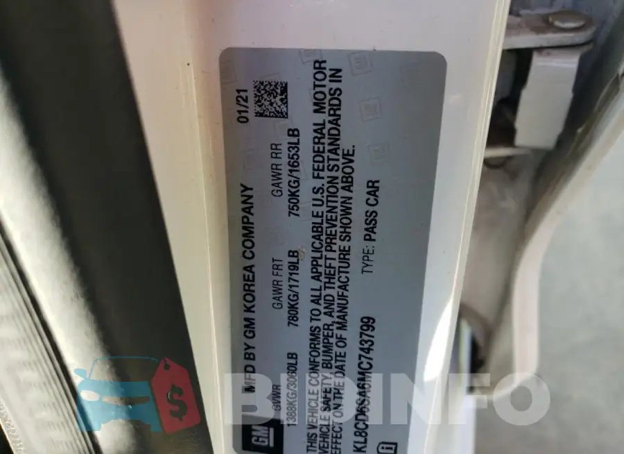 KL8CD6SA6MC743799 Photo# 12