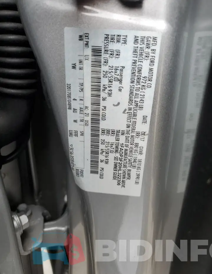 1FADP3F20HL322306 Photo# 12
