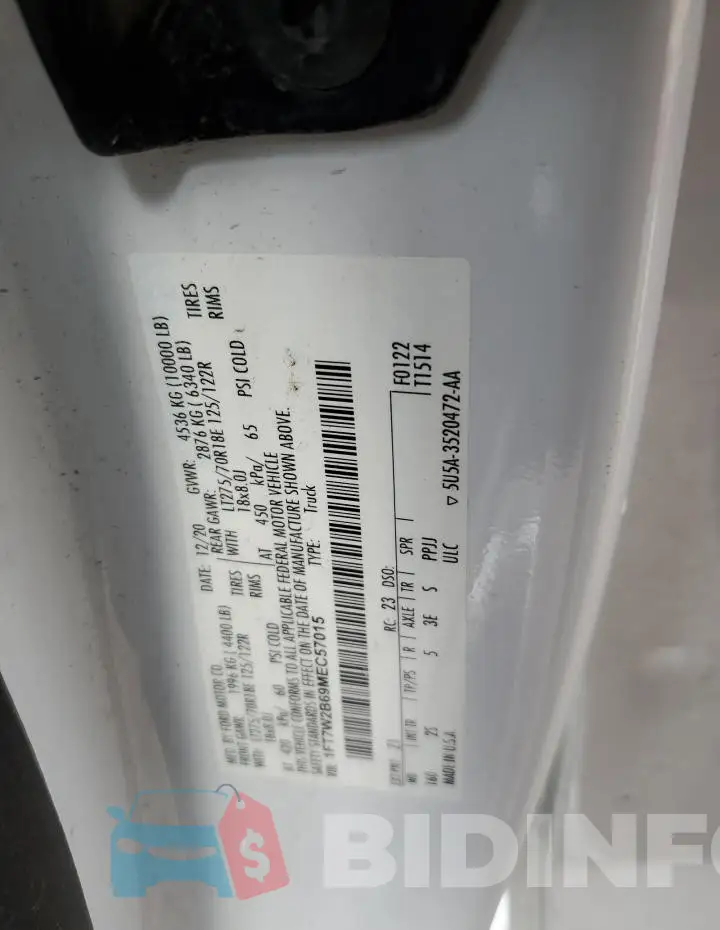 1FT7W2B69MEC57015 Photo# 12