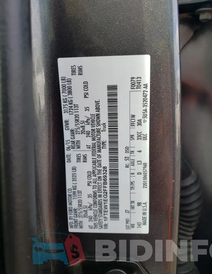 1FTEW1EG2FFB69328 Photo# 13